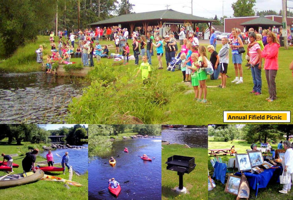 Annual Fifield Picnic in Movrich Memorial Community Park, Fifield, WI