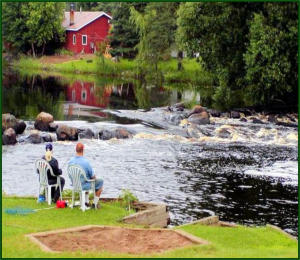 Flambeau River in Movrich Memorial Community Park